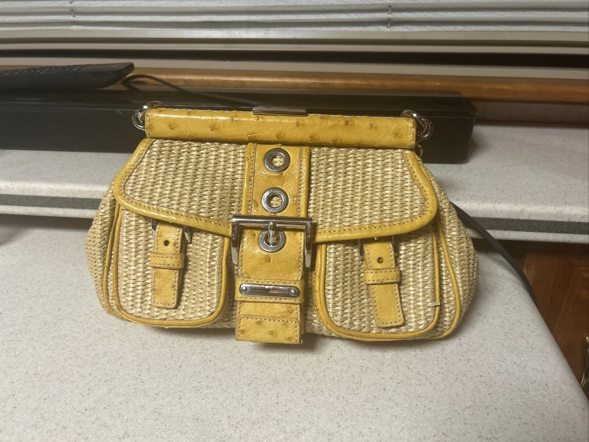 Prada wicker handbag cheap