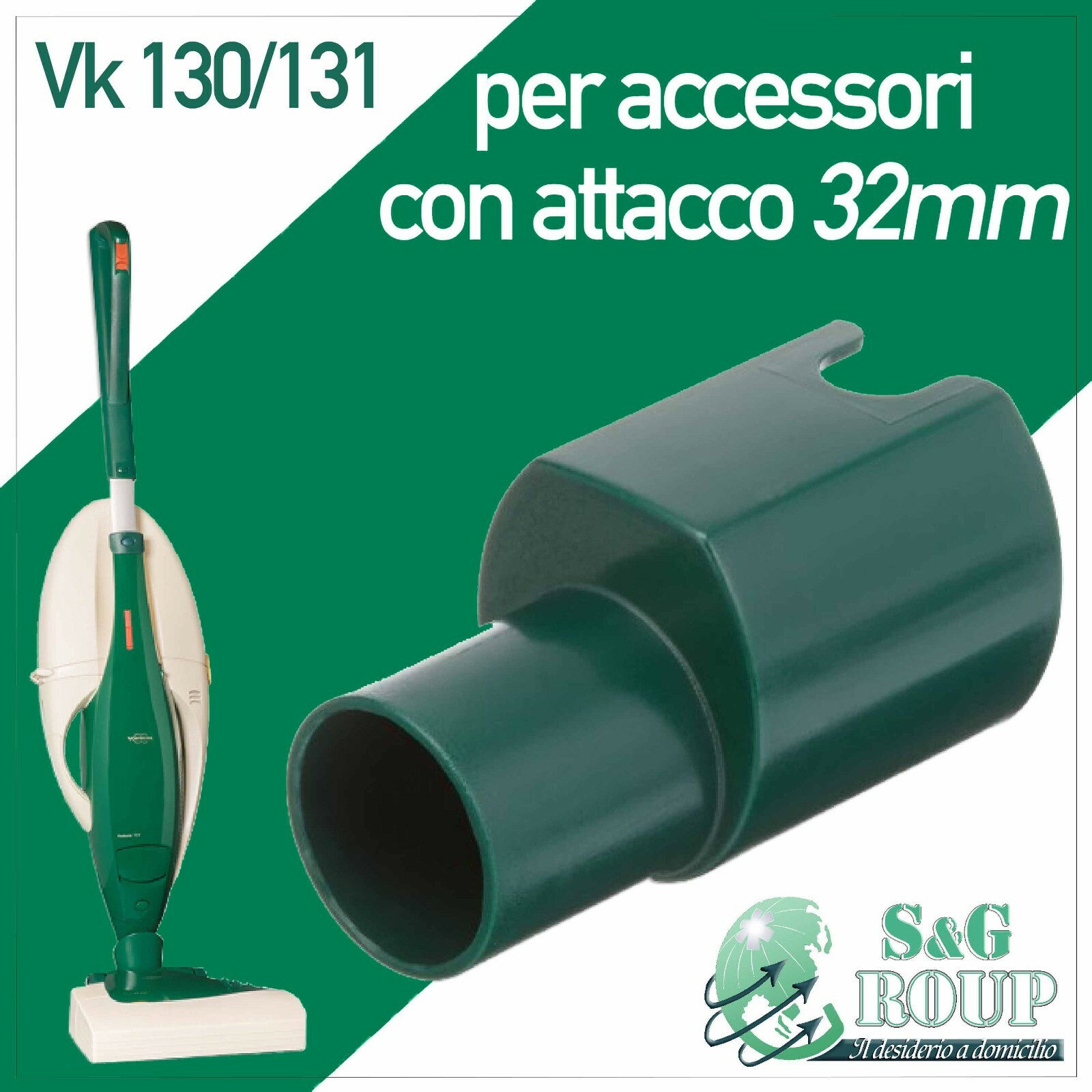 ADATTATORE NON ELETTRIFICATO FOLLETTO PER VK130 131 135 136 140 150 200 220