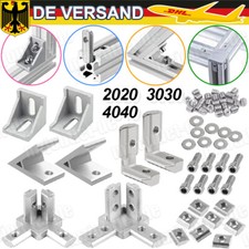 Aluprofil Verbinder Innenwinkel Außenwinkel Kombination 2020 3030 4040 Nut6 Nut8