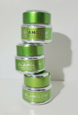 Lot of 3 GLAMGLOW POWERMUD DUALCLEANSE TREATMENT .5 OZ / 15 G NEW.Sealed.