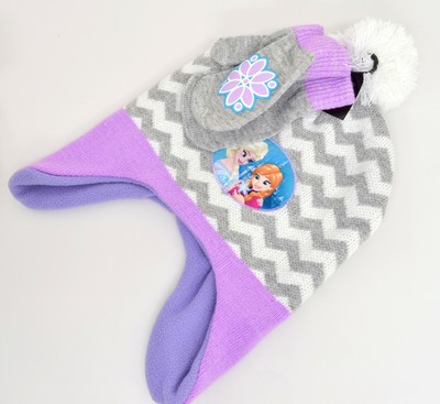 Disney Frozen Little Girls Elsa /& Anna Fleece Lined Leggings /& Bag 2 Piece Set