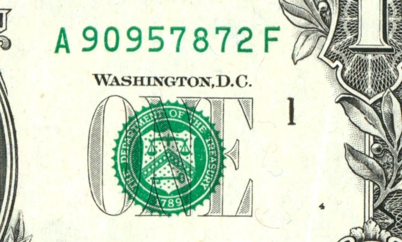 * WEB PRESS NOTE* (EXPERIMENTAL) $1 1988 (VF+) Plate #4/6 Federal Reserve Note