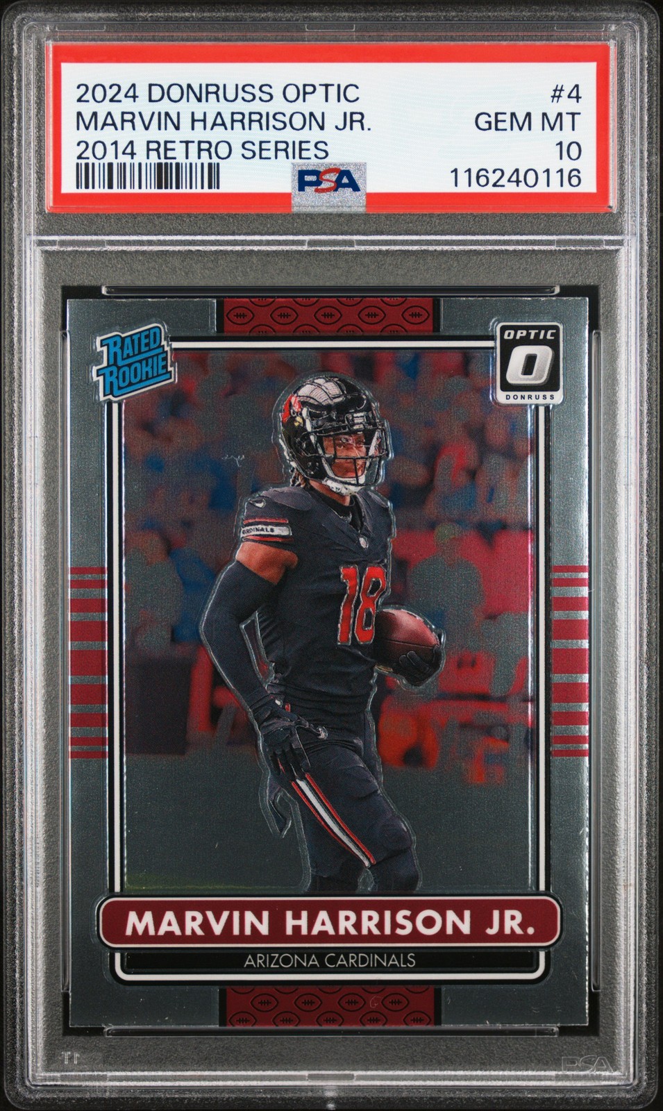 Marvin Harrison Jr. Panini Donruss Optic 2014 Retro Series #4 Base