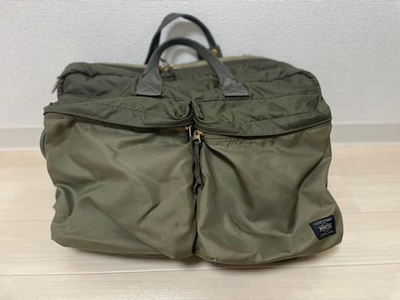 #ad Yoshida Porter Force 3WAY Briefcase Backpack Olive Made in Japan $190.00