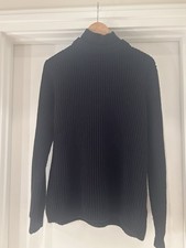 GUESS Men  s Black High Neck Sweater Size M Long Sleeve
