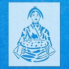 Japanese Woman Stencil: Mylar Airbrush Wall Art Painting Crafts - 190 Micron
