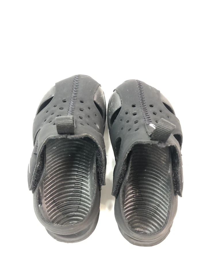 Nike Boys Sunray Protect 2 943827-001 Black Slip On Sandals Size 6C - Image 4 of 4