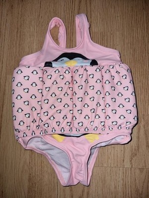 Wunderschönes rosa MISS GLITTER Schwimm Badeanzug Alter bis 11kg oder 12 Monate