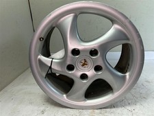 1998-2003 Porsche Boxster Rear Wheel 18x9 5 Spoke Curved Matte Finish Used OEM