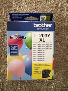Brother Printer LC203Y XL Yellow Ink Cartridge Innobella Exp 02/28