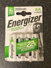 4 ENERGIZER RECHARGEABLE BATTERIES AA 2000mAh NEW 1.76 per battery