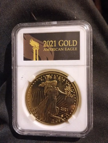 American Eagle 2021 $50 Gold Bullion Coin, 1 oz Fine Gold Imitation