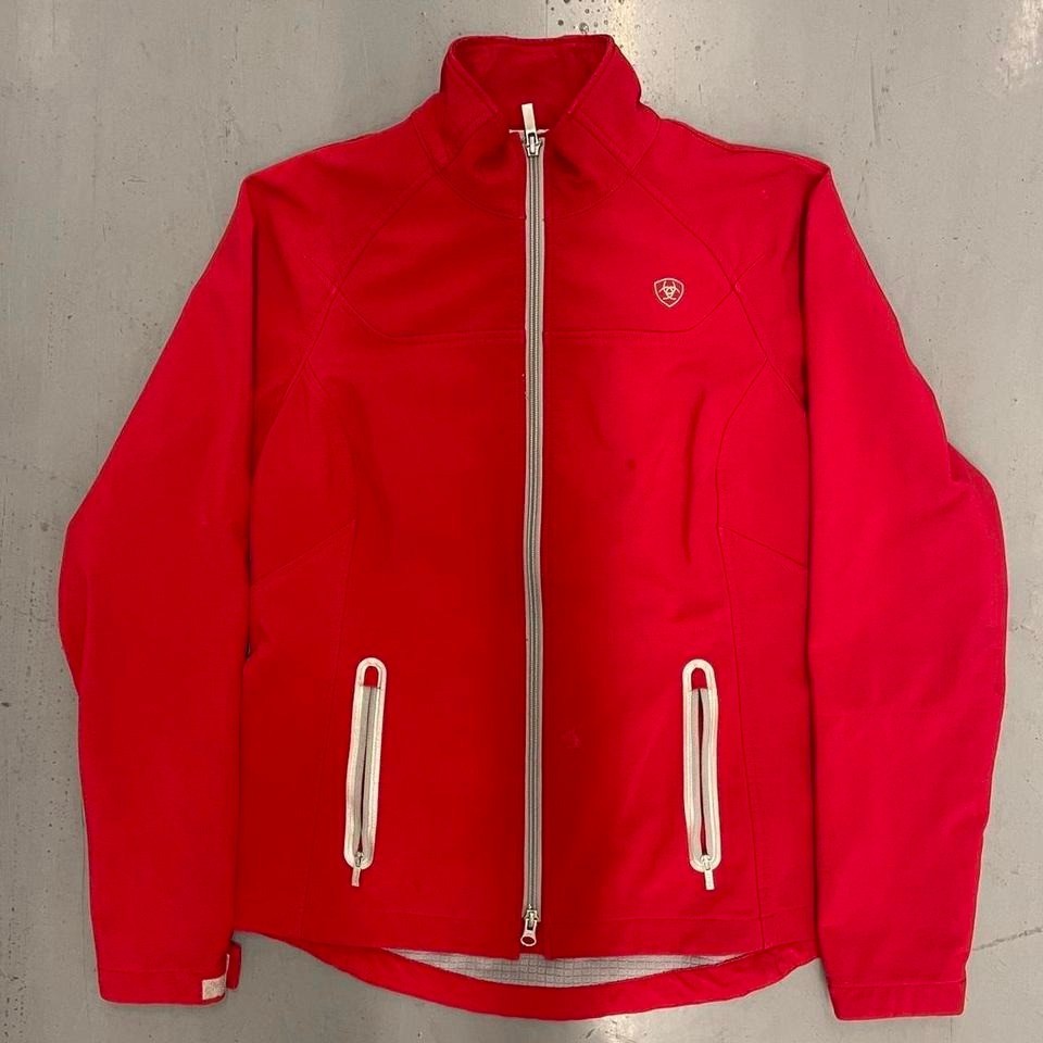 Ariat softshell redzip up windbreaker jacket with… - image 1