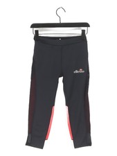Ellesse Women's Leggings UK 8 Black Polyester with Elastane Cropped