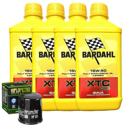 Bardahl XTC 15W50 Öl Wechselkit Für Yamaha XV1700 PC Road Star 2002-2009