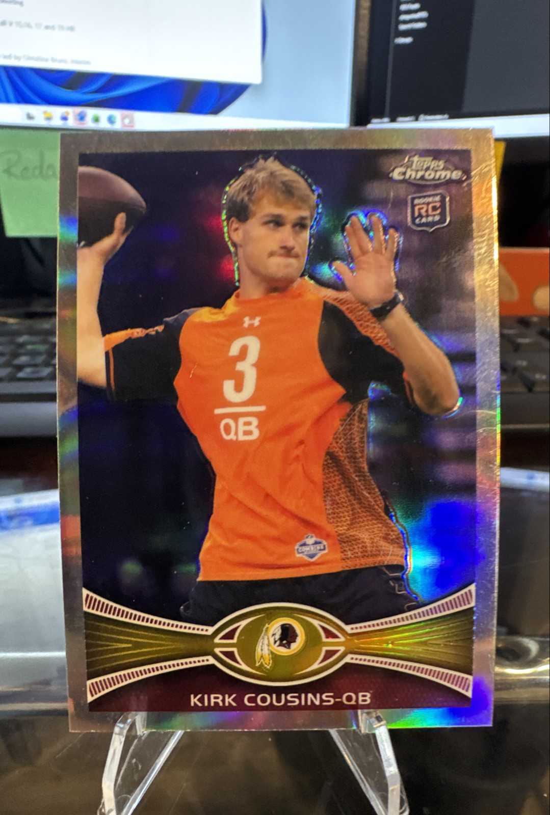 2012 Topps Chrome - Kirk Cousins #146 Refractor (RC) Redskins Commanders