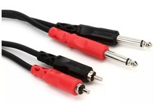 Hosa Dual RCA m- 1/4''m 1m 3.3 feet
