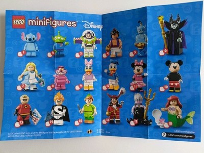 Lego  18 Figuren 71012 komplette Disney Serie 1