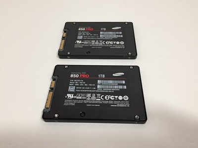 * LOT OF 2 * Samsung 850 PRO 1TB SSD 1 TB *  MZ7KE1T0 * MZ-7KE1T0 *95-99% Health