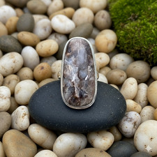 Russian Charoite Gemstone Handmade Jewelry Ring Size 8