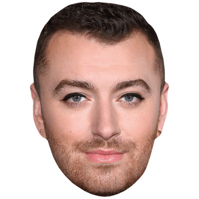 Sam Smith (Make Up) Promi Maske, flaches Kartengesicht, Kostüm Maske