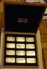 SET of 12 Audubon Society Endangered Species  .999 1oz Silver Art Bars  case