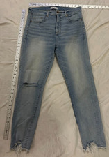Loft High Waist Skinny Button Fly Skinny Stre...