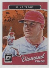 2017 Panini Donruss Optic Diamond Kings Orange Prizm 135/199 Mike Trout #13 v9t