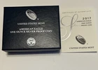 2017-W Proof American Silver Eagle Dollar Box & COA US Mint  1 Ounce Silver