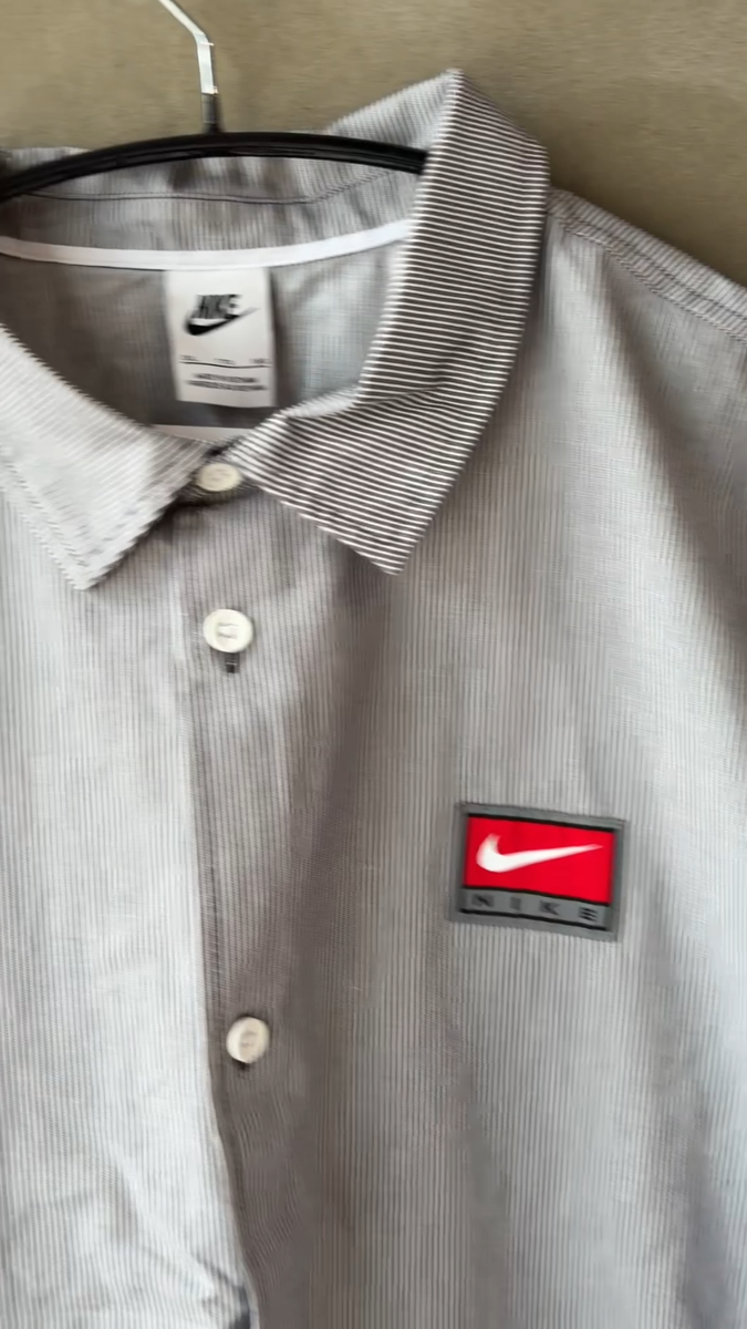 Nike Life Button-Down Top Men's Lifestyle Casual Sports Tee