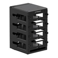 for Raspberry Pi Cluster Case, Desktop Metal Rack Case, 4 Layers with 2 Cooli...