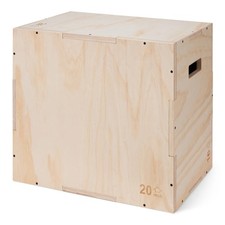 Plyo Box Non Slip Plyometric Jump 24 x20 x16 Basics 3-in-1 Wooden Home