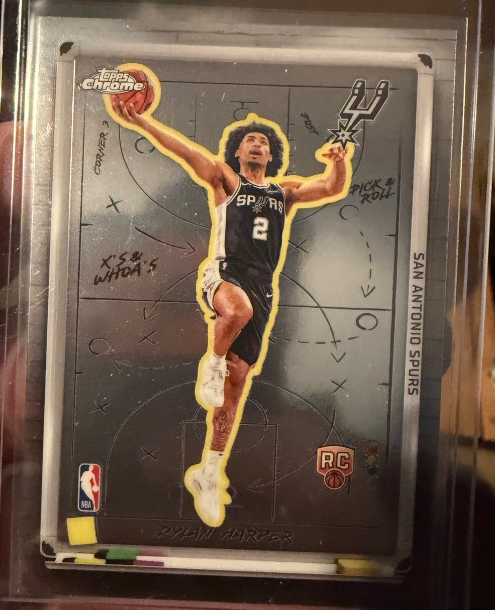 2025-26 Topps Chrome Dylan Harper RC X’s & Whoa’s Rookie Spurs
