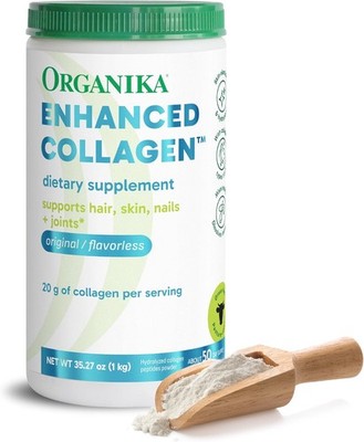 Organika Collagen Powder - for Healthy Hair, Skin, Nails, and Joints. Hydrolyz