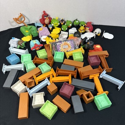 Angry Birds Mega Fling Blocks Pigs Birds Figures Replacement Pieces Parts Lot