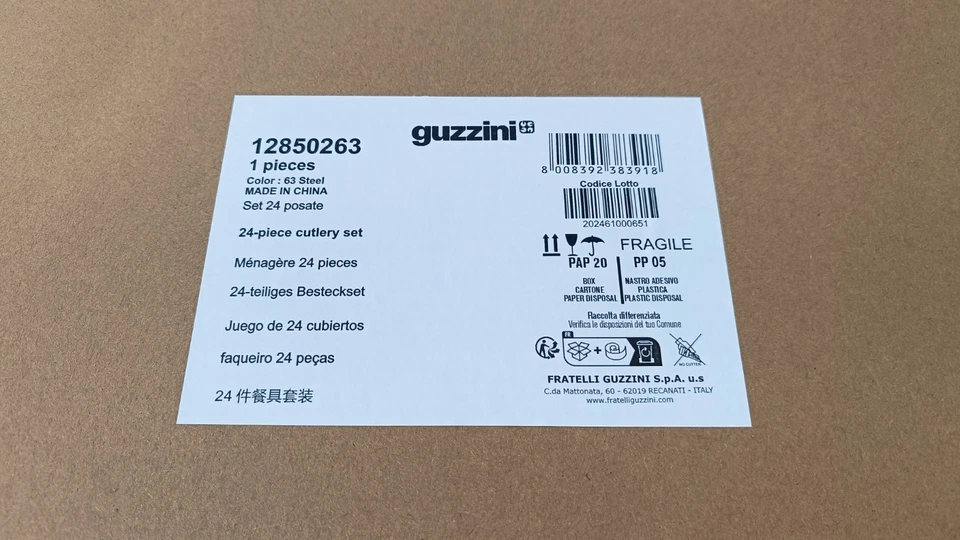 Guzzini 24-teiliges Edelstahl-Besteckset - Bild 2 von 4