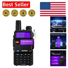 Rechargeable UV-5G PRO GMRS Two Way Radio with 8-Band Receiver & NOAA Alerts