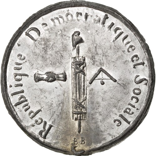 [#63921] Frankrijk, Medaille, French Second Republic, 1848, Blik, PR - Afbeelding 1 van 2