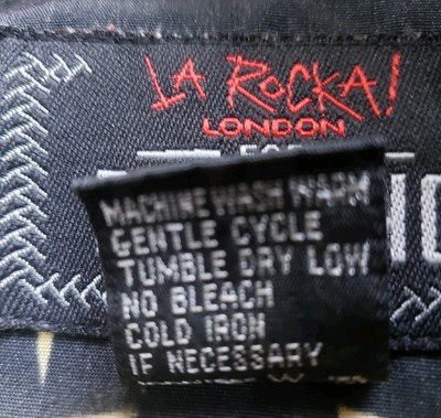 VINTAGE BC Ethic La Rocka London Mens Large Shirt Hot Rod Rumble