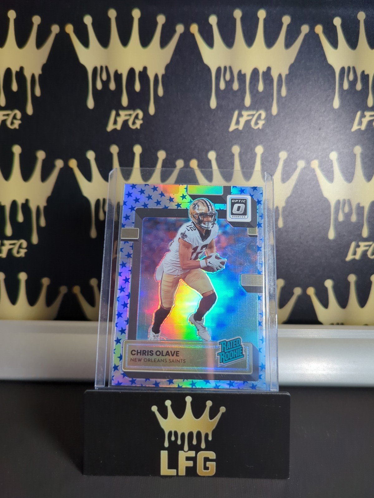 2022 Panini Donruss Optic Chris Olave #209 Rated Rookie Stars Holo Saints