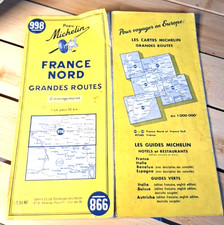 CARTE ROUTIERE MICHELIN N°998-  FRANCE NORD  - 1963