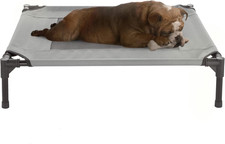 Elevated Dog Bed - 30X24-Inch Portable Pet Bed with Non-Slip Feet - Indoor/Outdo