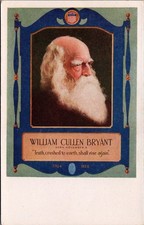 William Cullen Bryant Poet Walk-Over Shoes Advertising Postcard c.1910