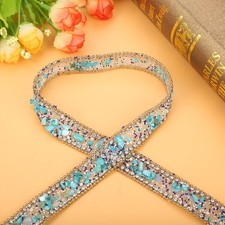 _100*2cm Rhinestone Ribbon Sparkle Small Wrap Roll Decor (02)