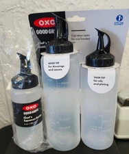 OXO Chef's Condiment Squeeze Bottles (Pack of 3)