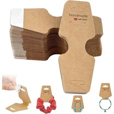 Self Adhesive Jewelry Display Cards 200 Pcs Hanging Necklace Bracelet Choker