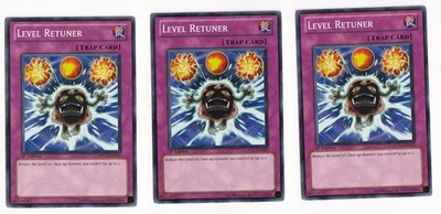 3X Level Retuner DP11-EN023 - Yugioh Yu Gi Oh! 3 Playset 1st Edition