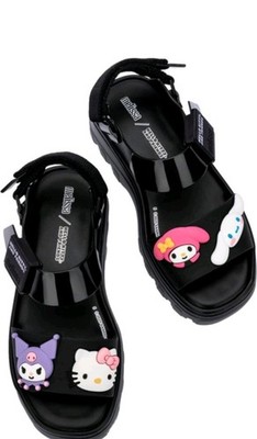 Sanrio Characters Hello Kitty MELISSA KICK OFF SANDAL AD Black 2026 Summer JP