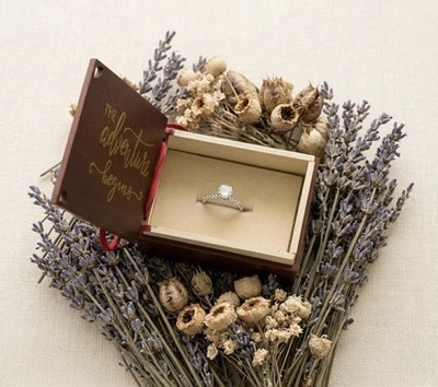 Ringbox  Engagement UP our  adventure book wooden ring box Wedding Option 1
