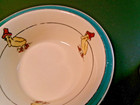 Antique Roseville Pottery set of 3 Puddle Duck pattern child's ware — photo 5